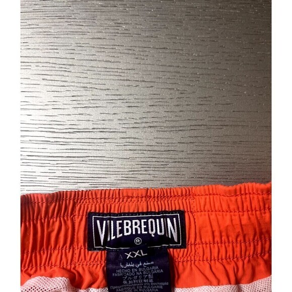 Vilebrequin Boardshorts Mens 2XL Orange 7" Inseam Swim Trunks - Picture 4 of 7